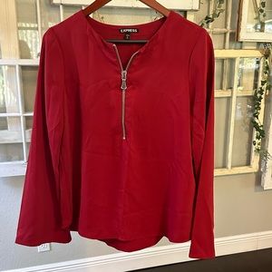 Express bell long sleeve blouse